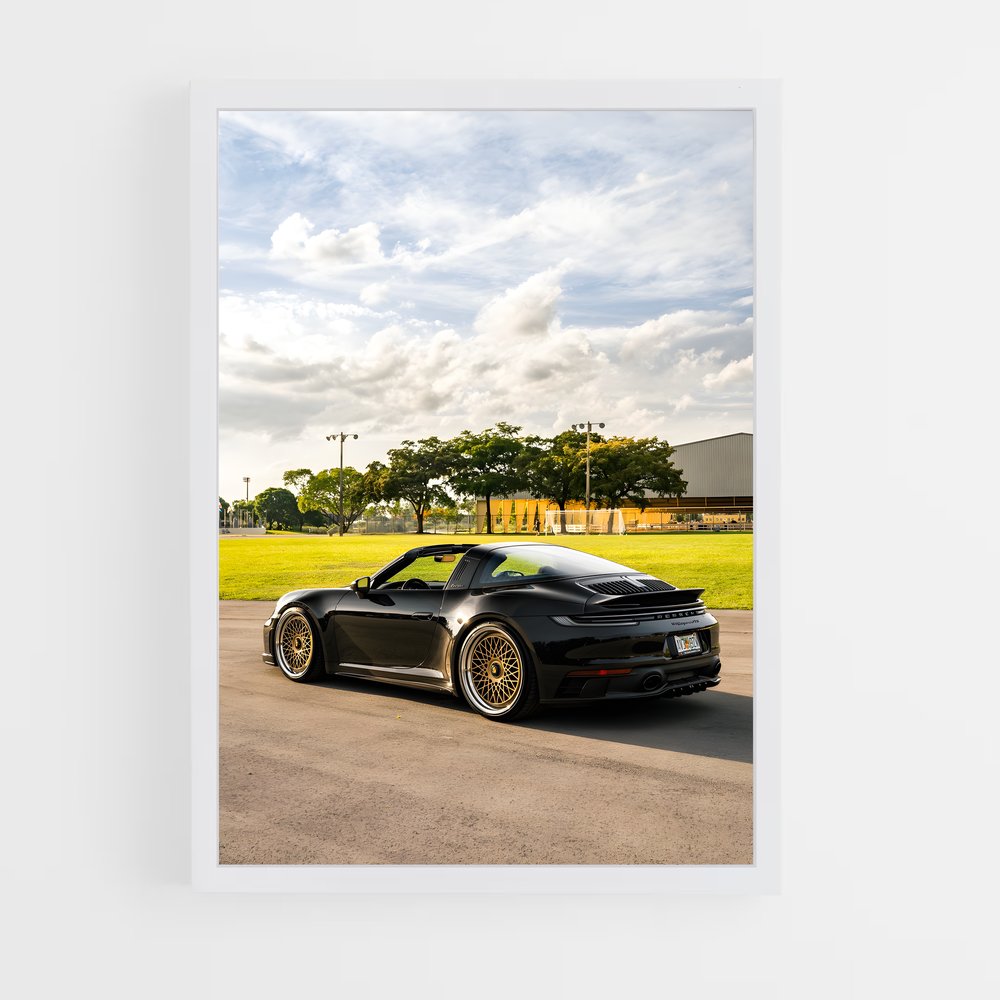 Poster superbe targa – affiche Porsche (vue 3)